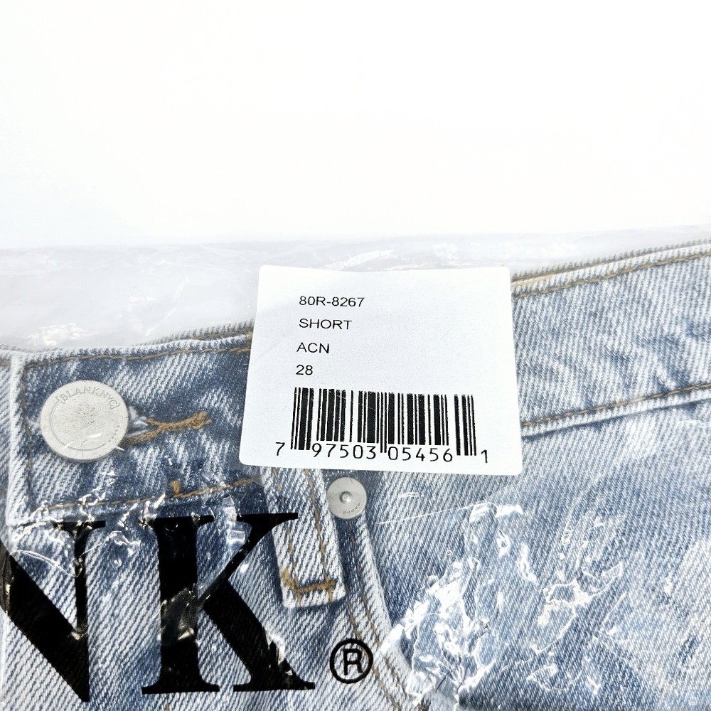 BlankNYC Barrow Distressed Cut-off Jean Shorts Vintage High Rise New - Picture 8 of 9